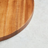 Creative Co-op SUAR WOOD CHEESE CUTTING BOARD WITH HANDLE