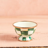 MacKenzie-Childs LITTLE SUGAR BOWL Emerald Check