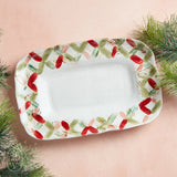Etta B Pottery CRISS CROSS GARLAND RECTANGLE DISH