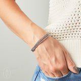 eNewton Design FACETED HEMATITE BEAD BRACELET