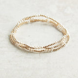 eNewton Design EGIRL HOPE UNWRITTEN PEARL BEAD BRACELET 3mm