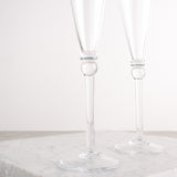 Simon Pearce HARTLAND CHAMPAGNE FLUTES SET OF TWO