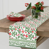 Pomegranate EMMA TABLE RUNNER Red Green