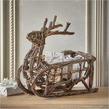 TAG REINDEER VINE SLEIGH DECOR