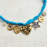 CV Designs BANDANA MULTI CHARM NECKLACE Ocean Custom