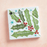 Boston International WINTER BERRY HOLLY LUNCH NAPKIN