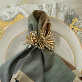 Kim Seybert FRINGE NAPKIN RING Gold_Silver