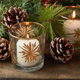 Creative Co-op ETCHED GLASS VOTIVE HOLDER
