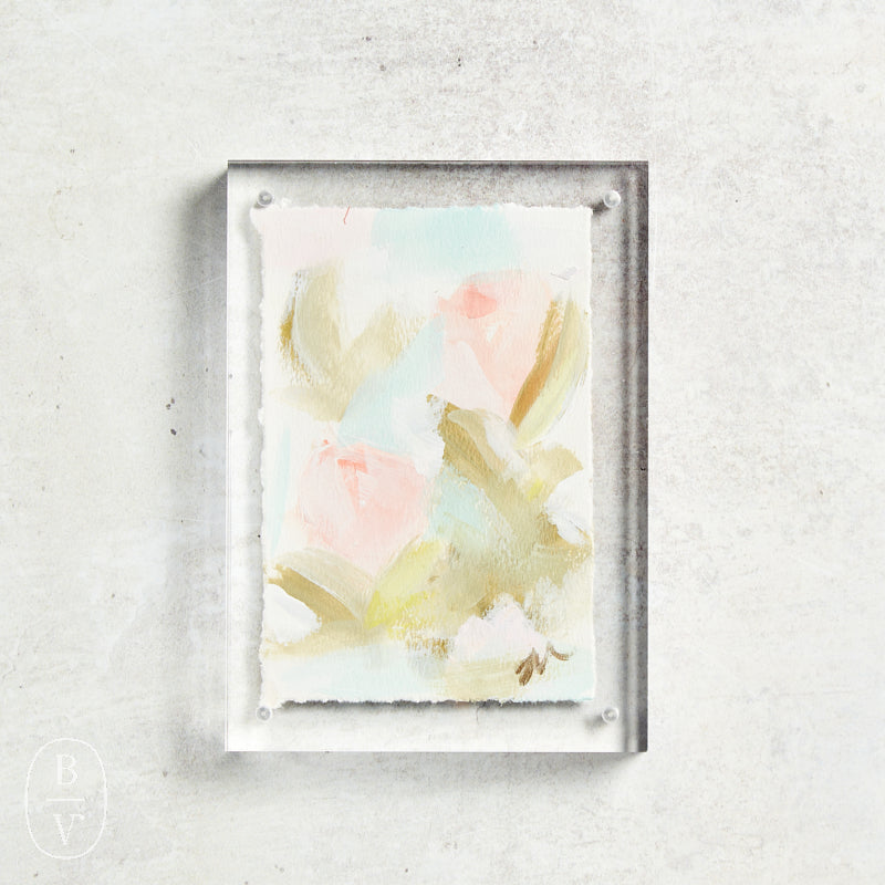 Haley Farris Fine Art ACRYLIC FRAME FLORAL 5 X 7