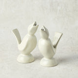 Costa Nova STACKED ORGANIC BIRD SALT AND PEPPER SHAKER SET Salt
