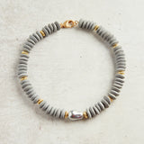Virtue BAROQUE SHELL PEARL HEISHI NECKLACE Light Grey