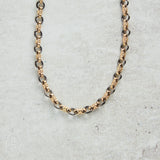 CV Designs GUNMETAL/GOLD SMALL LINKS NECKLACE - CVNGMGS