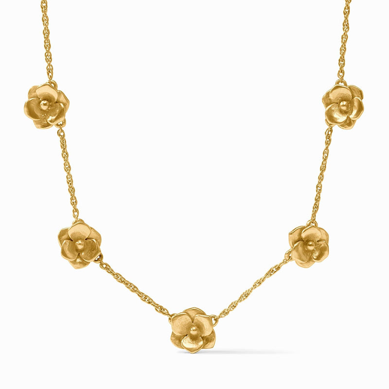 Julie Vos BLOOM DELICATE STATION NECKLACE Gold