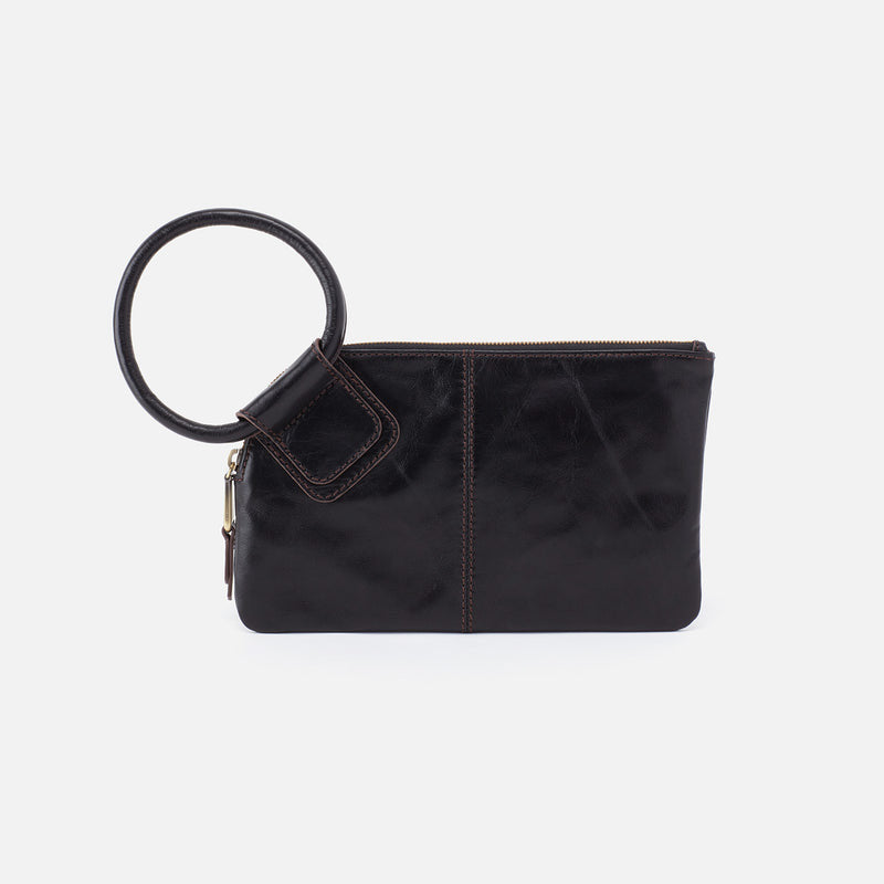 Hobo SABLE WRISTLET Polished Leather Black