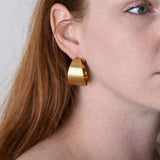 Golden Stella GRADUALED BRASS HOOPS Matte Gold
