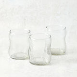 Creative Co-op RECYCLED ORGANIC SHAPE DRINKING GLASS