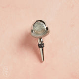 Creative Co-op BELL BOTTLE STOPPER Silver