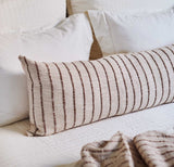 Pom Pom At Home JOJO PILLOW WITH INSERT Ivory_Walnut 14x40