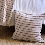 Pom Pom At Home JOJO PILLOW WITH INSERT Ivory_Walnut 20x20