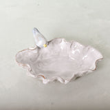 Dixie Pottery TATER DISH WITH BIRD