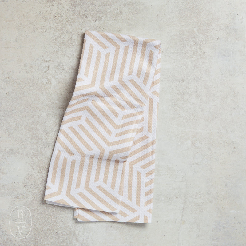 Geometry STACKED CUBES TEA TOWEL