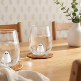 STEMLESS WINE GLASS WITH GHOST INSIDE