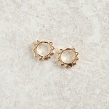 Virtue CZ SUNBURST HINGE EARRINGS