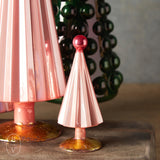 Cody Foster PETITE PLEATED GLASS TREE WITH BALL TOPPER