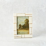 Creative Co-op RESIN FRAME WITH HORN INLAY Blocks 5x7