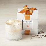 B's Knees Fragrance Co. SEASONAL 3 WICK CANDLE White Metallic Mandarin Marmalade