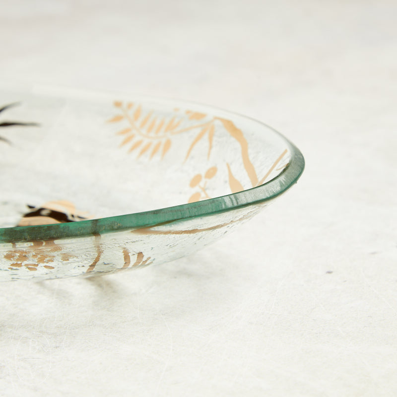 Annieglass BIRDSONG SMALL OVAL PLATTER