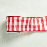 Raz Imports RED AND PINK GINGHAM RIBBON 4in x 10yds