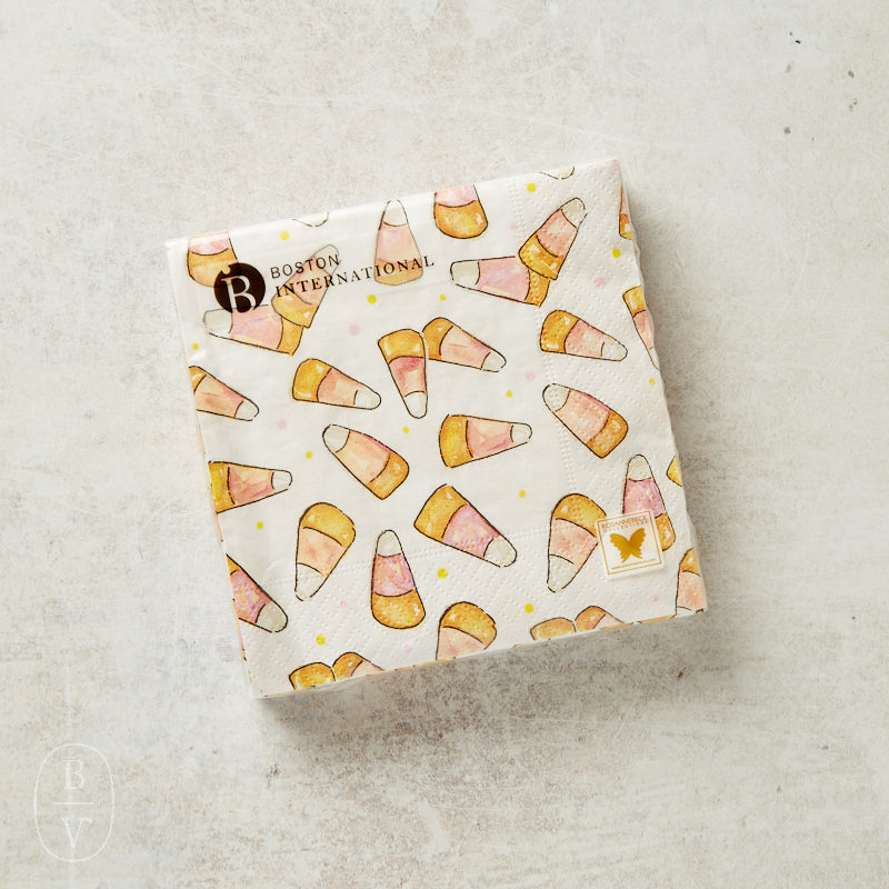Boston International PINK CANDY CORN COCKTAIL NAPKINS