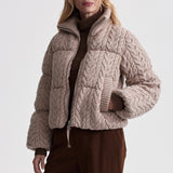 Varley REGGIE CABLE KNIT PUFFER