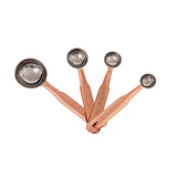 Creative Co-op STAINLESS STEEL MEASURING SPOONS WITH COPPER FINISH