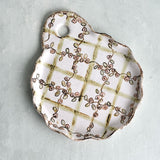Etta B Pottery ROSE PLAID CHARCUTERIE