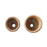 Creative Co-op NATURAL WOVEN RATTAN URN
