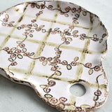 Etta B Pottery ROSE PLAID CHARCUTERIE