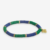 Ink and Alloy GRACE SEQUIN STRETCH BRACELET Kelly Green Lapis