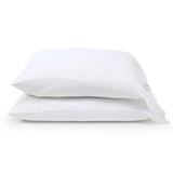 Pom Pom At Home KELLY LINEN PILLOWCASE SET White Flax