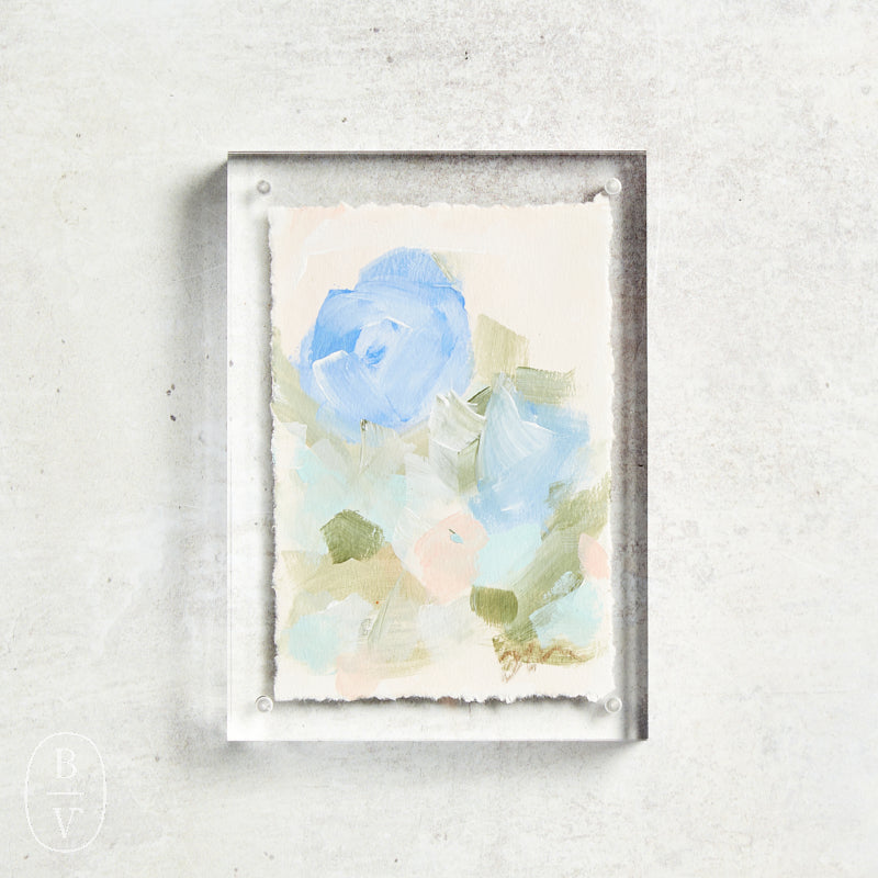 Haley Farris Fine Art ACRYLIC FRAME FLORAL 5 X 7