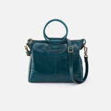 Hobo SHEILA MEDIUM SATCHEL Polished Leather Wild Bluegrass