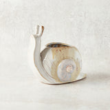 Creative Co-op STONEWARE SNAIL VASE