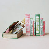Creative Co-op HOLIDAY CANVAS BOOK STORAGE BOX