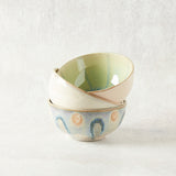 Creative Co-op HAND PAINTED STONEWARE BOWL