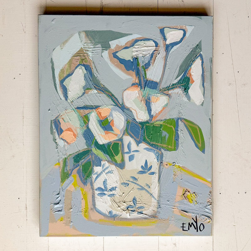 EMYO BLOOMS AND BLUE AND WHITE 1