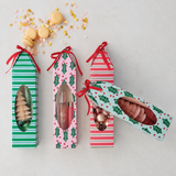 Creative Co-op PAPER WINE GIFT BOX WITH RIBBON