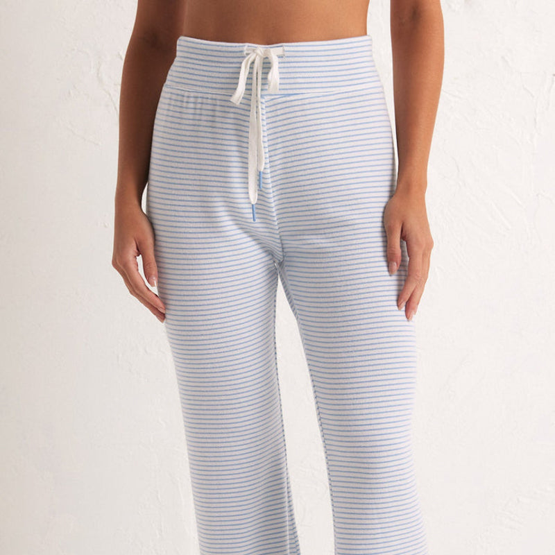 Z Supply IN THE CLOUDS STRIPE PANT Blue Jay