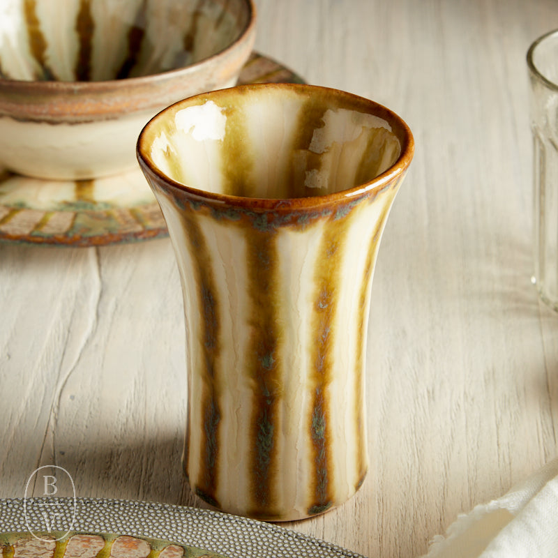 Good Earth Pottery TUMBLER Bluebird
