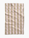 FLORAL FALL STRIPE TEA TOWEL